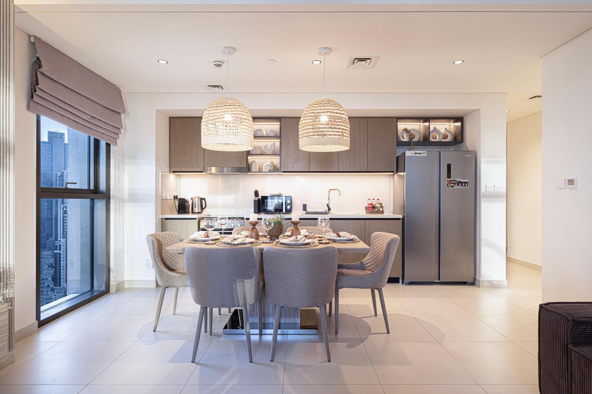अपार्टमेंट Luxury Sky High 2-bedroom Stunning Burj Khalifa & Fountain Views
