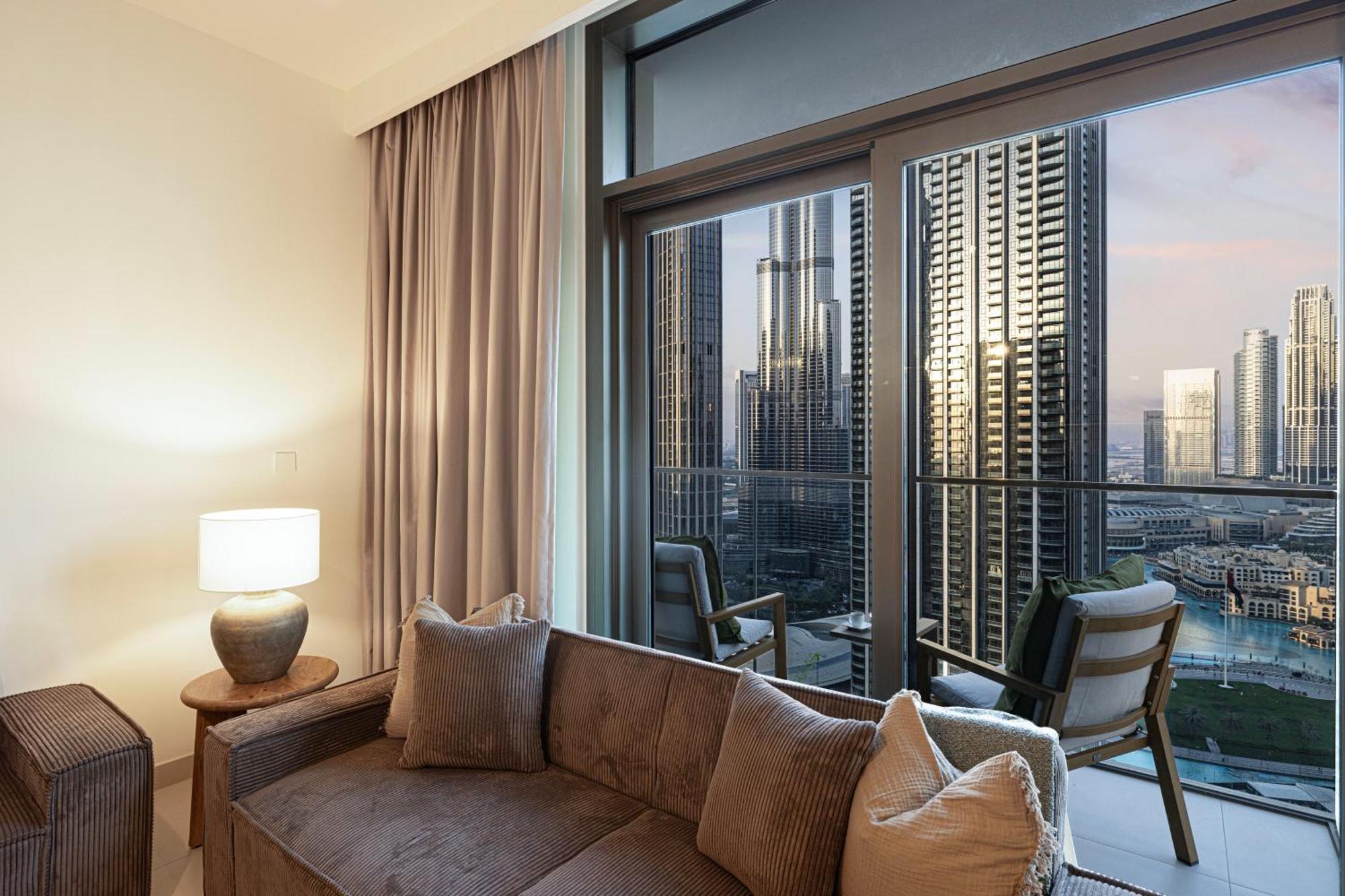 अपार्टमेंट Luxury Sky High 2-bedroom Stunning Burj Khalifa & Fountain Views